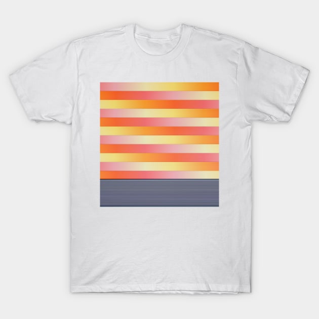 Stripes and Stripes T-Shirt by NoMonkeyB